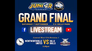 TOTAL FITOUTS Central West U16 Div 1 Grand Final 2024 Wentworthville United Vs Hills District Bulls [upl. by Aihtenyc]