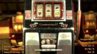 Fallout New Vegas  Slot Machine Jackpot [upl. by Ileray]