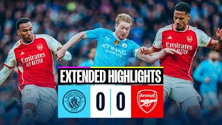 Man City 00 Arsenal  EXTENDED HIGHLIGHTS  Both sides share a point after draw at the Etihad [upl. by Abbe]