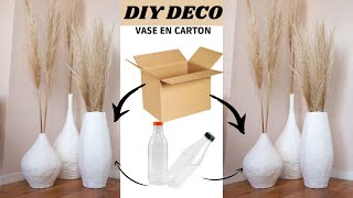 DIY VASE EN CARTON II Nzoutsi [upl. by Euqram719]