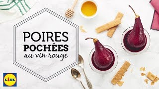 Poires pochées au vin rouge [upl. by Dlared]