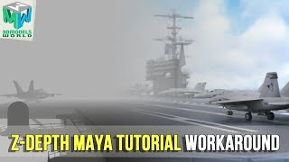 How To Render Zdepth Pass In Maya 2018 Tutorial  Camera Depth Pass Workaround [upl. by Artemla]