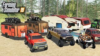 FS19 LUXURY CAMPING 90000 OFFROAD CAMPER amp BUILDING A RV RESORT MULTIPLAYER [upl. by Esir]