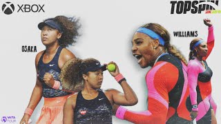 Top Spin 2k25  SERENA WILLIAMS VS NAOMI OSAKA  Pennicle of Play [upl. by Dollie]