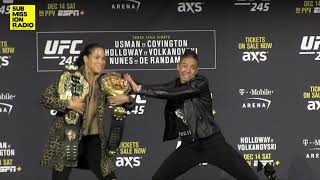 UFC 245 Amanda Nunes vs Germaine de Randamie Staredown [upl. by Trask342]