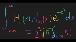 Hermite Polynomial Orthogonality proof [upl. by Ardnaeel750]