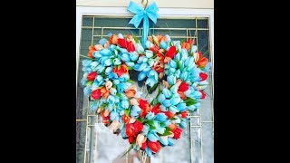 Heart Shaped Tulip Wreath [upl. by Arama584]