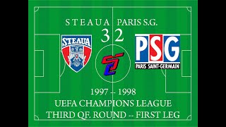 Steaua 32 Paris Saint Germain 30 after UEFA decision 19971998 UCL [upl. by Rebah]