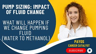 What Will Happen If we Change Pumping Fluid  Water To Methanol  Cavitation  NPSH  Pump Sizing [upl. by Nagorb]