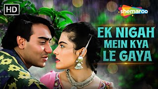 Ek Nigah Mein Kya Le Gaya  Ajay Devgan  Kajol  Kumar Sanu  90s Hindi Song  Gundaraj 1995 [upl. by Kunkle]