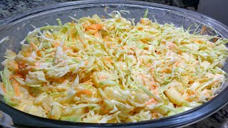 SALADA DE REPOLHO COM ABACAXI CREMOSO l RECEITAS DA LIA [upl. by Mcclimans608]