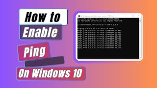 How to Enable Ping In Windows 10  Easy Steps [upl. by Rezeile]