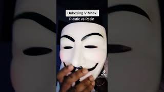 unboxing V for Vendetta mask shorts vforvendetta marvel aliexpress [upl. by Cinamod]