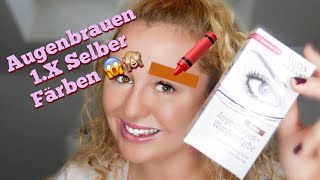 Augenbrauen selber färben mit Swiss o Par Augenbrauen amp Wimpernfarbe  Review Erfahrung  Anleitung [upl. by Lionello]