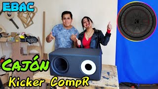 Mi novia me Ayuda a Fabricar Cajón con Port de MDF Para Subwoofer Kicker CompR De 8quot  EBAC [upl. by Morey886]