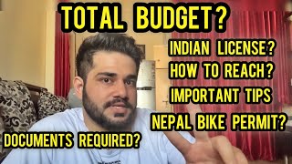 Everything You Need To Know About India To Nepal Road Trip Documents Visa License amp Permits [upl. by Leamiba]