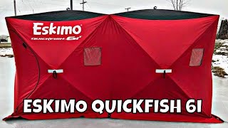 Eskimo Quickfish 6i Review  Ice Fishing Shelter [upl. by Shriver]