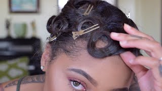 How To Pin Curl amp Style Short Hair [upl. by Rimas]