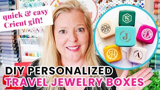 How to Personalize Jewelry Boxes with Heat Transfer Vinyl amp a Cricut [upl. by Kaitlin]