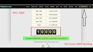 Freebitcoin Roll Script 1000 updated 19may 2017 [upl. by Elleina838]