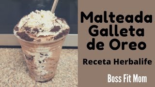 Malteada Galleta de Oreo receta Herbalife [upl. by Quintie943]