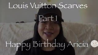 Louis Vuitton Scarves a Review part 1 of 2 [upl. by Asilla]