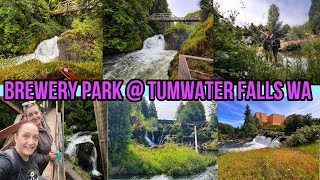 Brewery Park at Tumwater Falls Tumwater Washington Let’s explore with troublewithtish [upl. by Berthold]