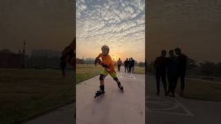 स्पीड स्केटिंग कैसे करते हैं 🛼skater fastskating inlineskating [upl. by Adnahsor]