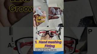 how tomark bifocal lens for fitting V groove chasma trending eyeglasses youtubeshorts shortvide [upl. by Sej501]