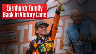 Dale Earnhardts Grandson Wins A Huge Dirt Race  Highlights amp Interview [upl. by Elohcin777]