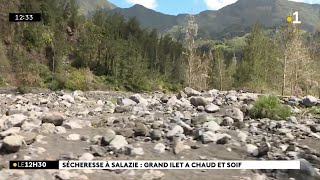 La sécheresse sévit dans le cirque de Salazie Illustration à GrandÎlet [upl. by Linker208]