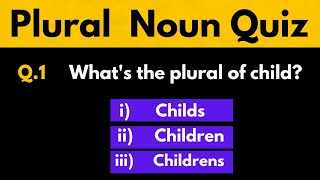 Plural noun quiz with answer [upl. by Irma]