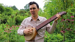 Clifton Hicks  Trouble On My Mind  Fretless Gourd Banjo [upl. by Atoel]