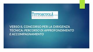 Verso il concorso per la dirigenza tecnica Chi è il dirigente tecnico Dal webinar di Laura Donà [upl. by Zephaniah]