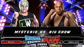 WWE SVR2k11  Rey Mysterio vs Big Show gameppsspp [upl. by Burack724]