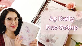 2024 Planner Setup Erin Condren A5 Daily Duo Setup [upl. by Merete122]