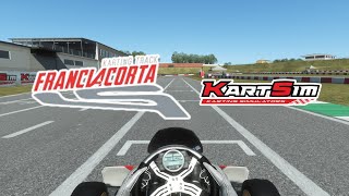 Franciacorta  IAME Senior X30  KartSim Pro EU Simulation Software [upl. by Ahcsatan]