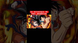 La estrategia de TOEI ANIMATION onepiece dragonball shorts short shortsanime luffy goku [upl. by Eiznil899]