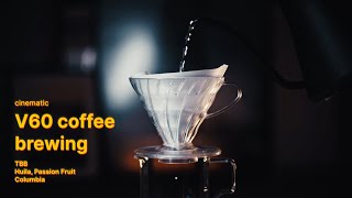 V60 Brewing anaerobic coffee [upl. by Merriman]