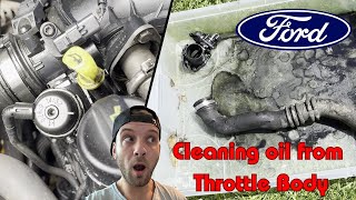 EGR Blanking and Throttle Body cleaning Ford Mondeo [upl. by Mulac208]