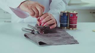 How to open a metal can of foie gras [upl. by Ellehcim]