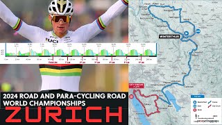 World Championship 2024 Road Cycling Zurich  Recon [upl. by Belanger]