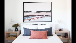 IKEA Bjorksta Canvas Style Frame  Oversized Art Tutorial [upl. by Alex]