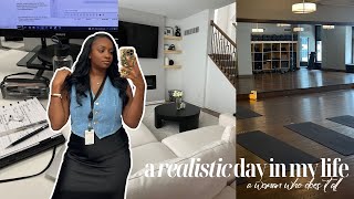 PRODUCTIVE VLOG ✨ realistic day in my life 6am morning routine corporate work day  I started yoga [upl. by Hamforrd]