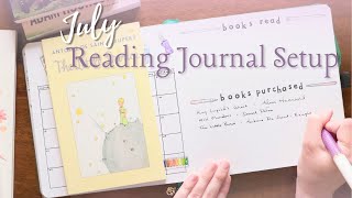 I bought too many books…  July Reading Journal Setup [upl. by Bedad]