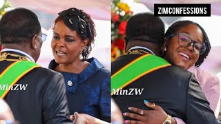 Watch Mnangagwa And Grace Mugabe Finally Forgive Each Other Live On Camera At Inauguration Ceremony [upl. by Dworman51]