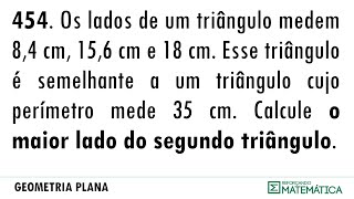 C13 SEMELHANÇA DE TRIÂNGULOS E POTÊNCIA DE PONTO 454 [upl. by Maighdiln]