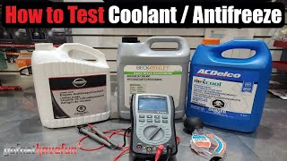 How to Test Coolant  Antifreeze with a Tester and MultiMeter  AnthonyJ350 [upl. by Lovato]