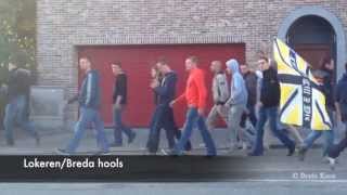 KSC Lokeren  Hull City  Lokeren NAC Breda fanshools  Belgium 2182014 [upl. by Hagood]