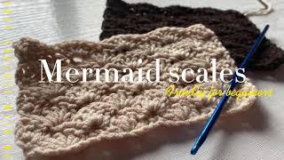 Crochet pattern  Mermaid scales [upl. by Krysta855]